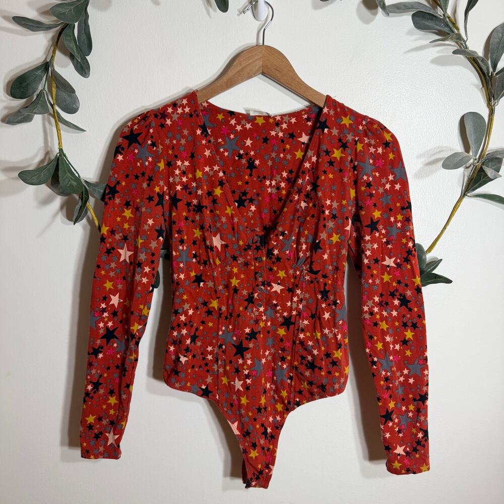 Free People Girls Like Us Long Sleeve Bodysuit LAST CALL